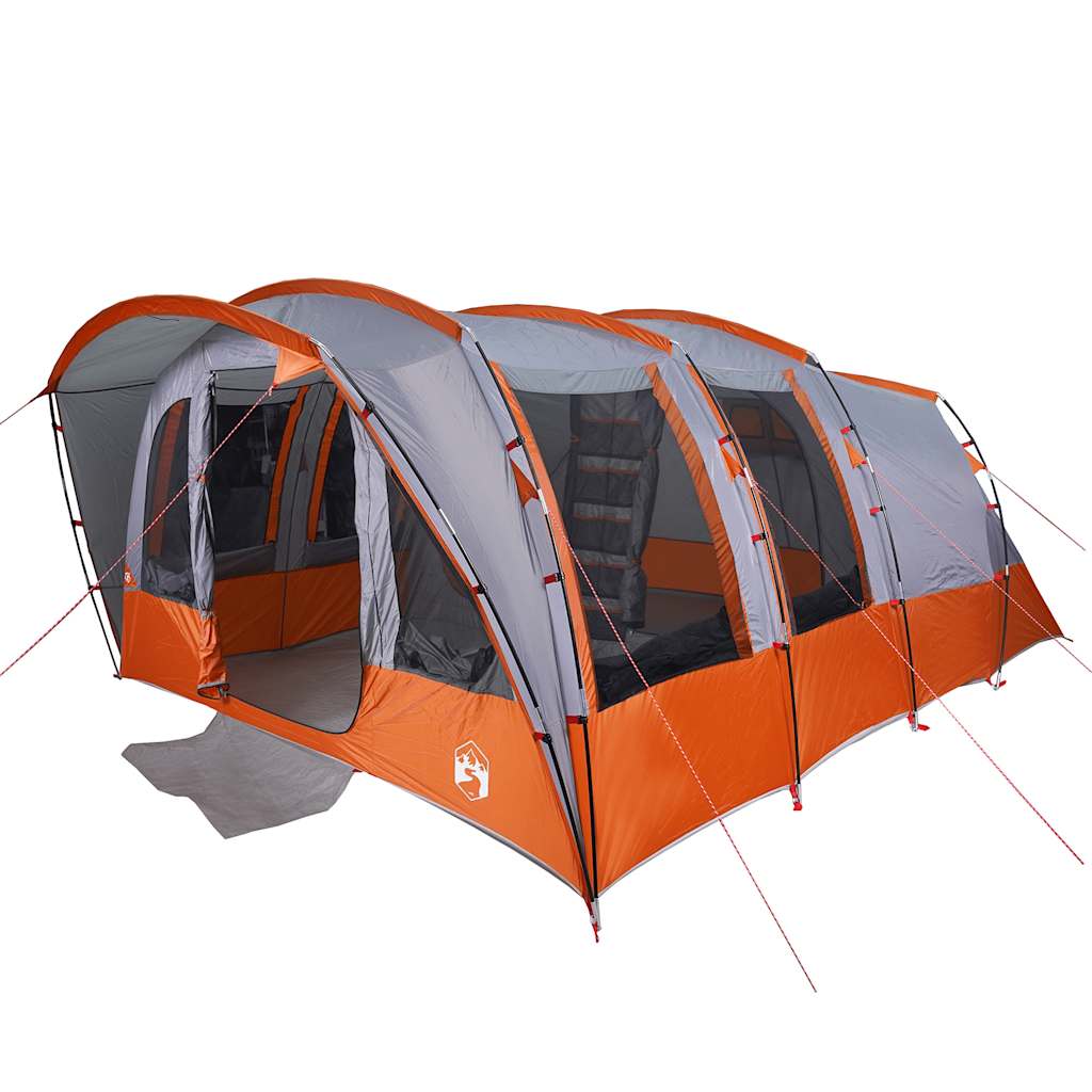 vidaXL Family Tent Tunnel 8-Person Grey Waterproof - 43950