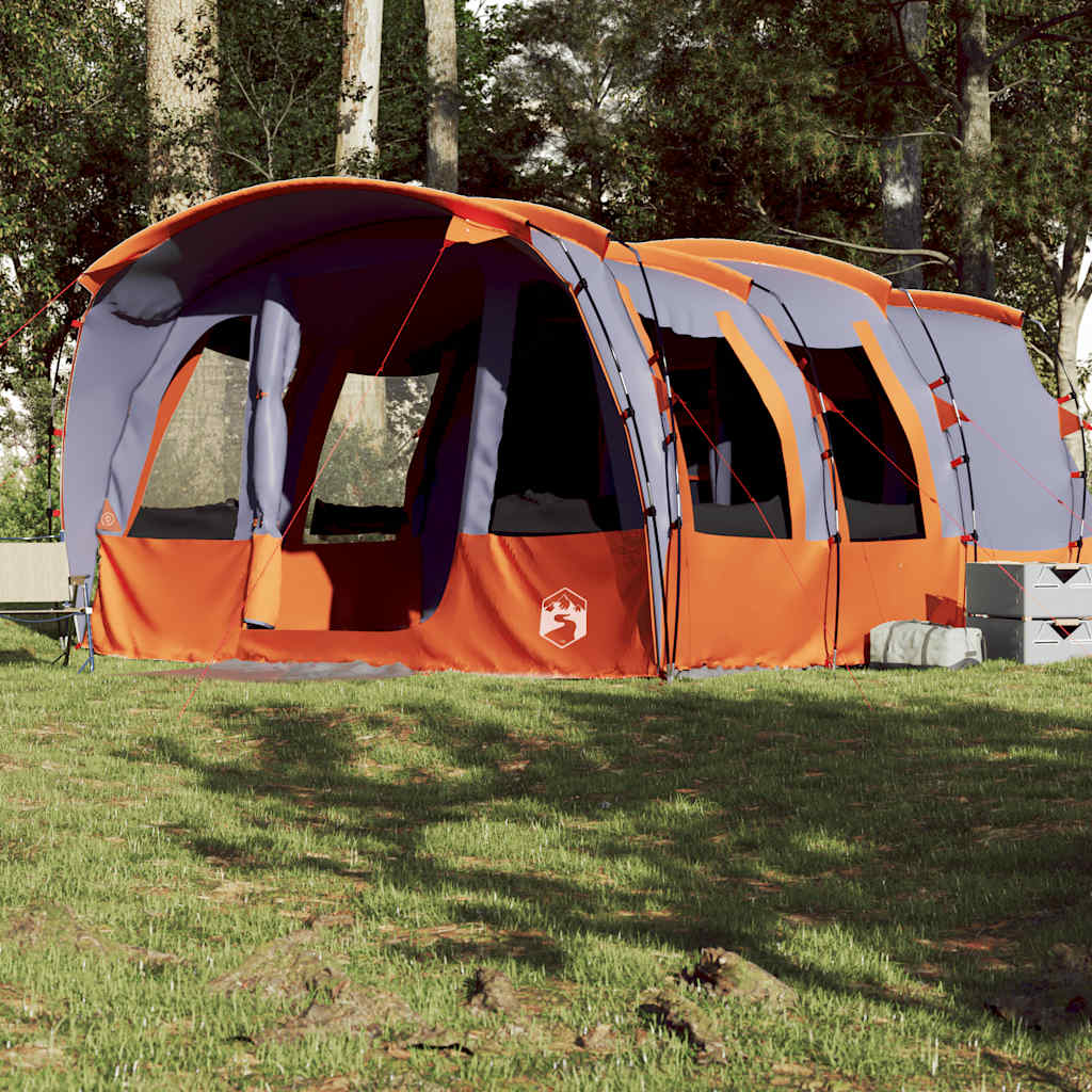 vidaXL Family Tent Tunnel 8-Person Grey Waterproof - 43950