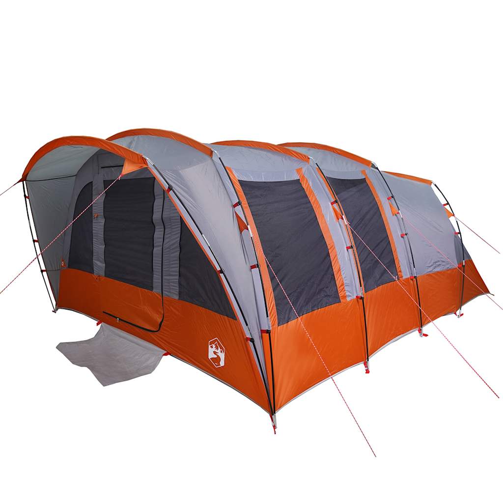 vidaXL Family Tent Tunnel 8-Person Grey Waterproof - 43950