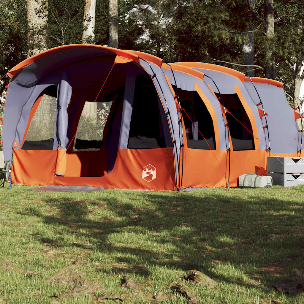 vidaXL Family Tent Tunnel 8-Person Grey Waterproof - 43950