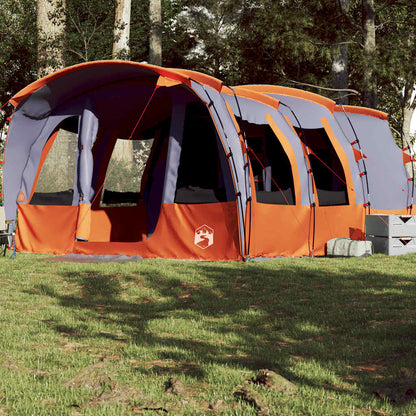 vidaXL Family Tent Tunnel 8-Person Grey Waterproof - 43950