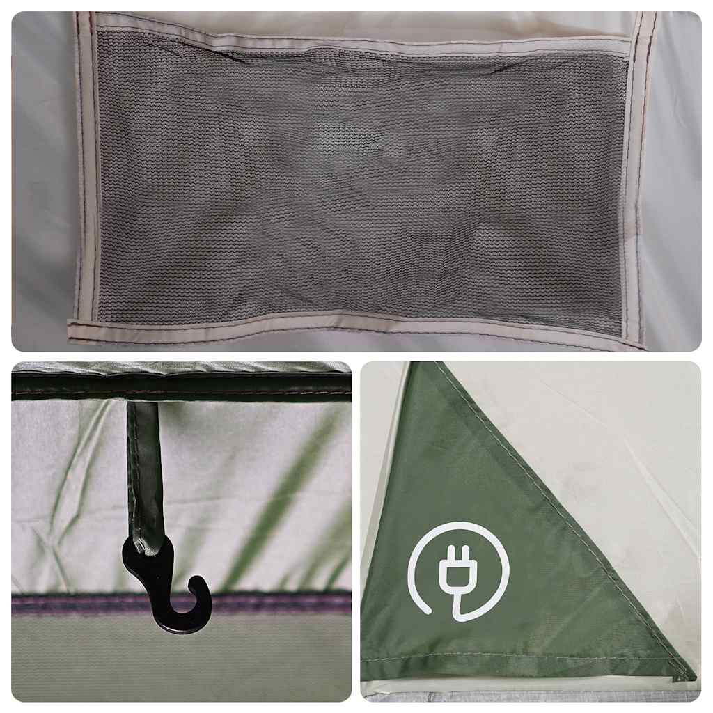 vidaXL Camping Tent Cabin 5-Person Green Waterproof