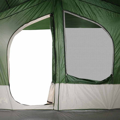 vidaXL Camping Tent Cabin 5-Person Green Waterproof