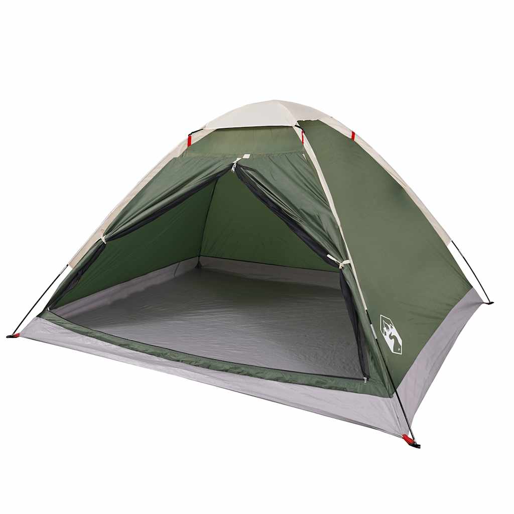 vidaXL Camping Tent Dome 2-Person Green Waterproof - 43982