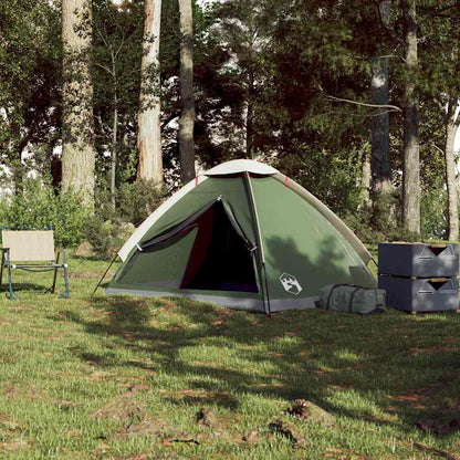 vidaXL Camping Tent Dome 2-Person Green Waterproof - 43982