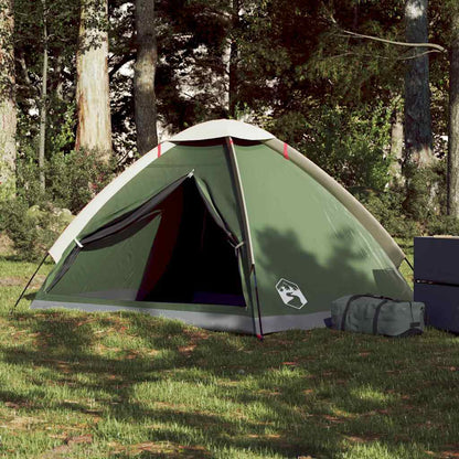 vidaXL Camping Tent Dome 2-Person Green Waterproof - 43982