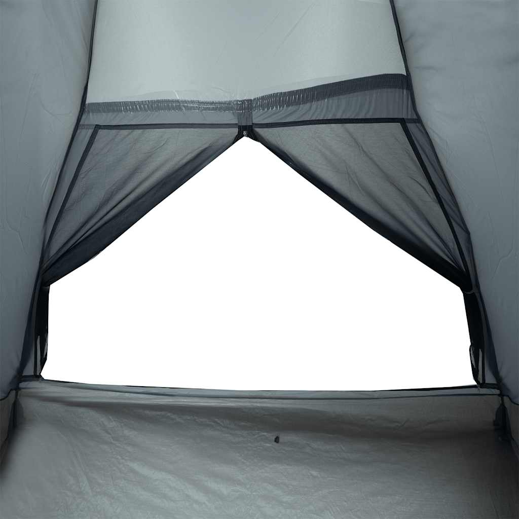 vidaXL Camping Tent Dome 2-Person Grey and Orange Waterproof - 43996