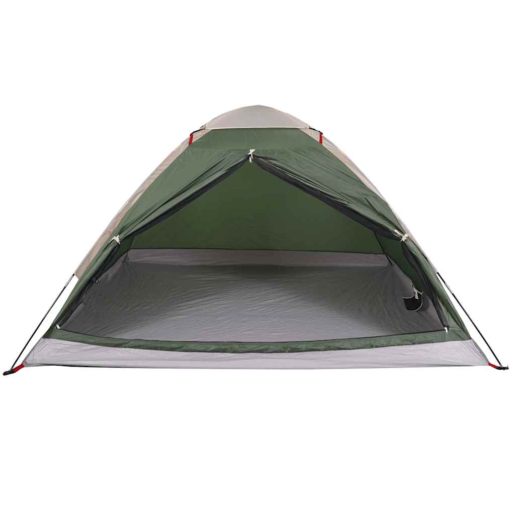vidaXL Camping Tent Dome 4-Person Green Waterproof - 43997