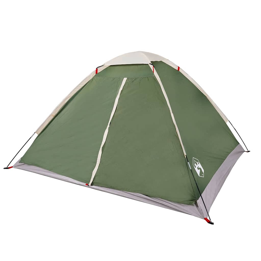 vidaXL Camping Tent Dome 4-Person Green Waterproof - 43997