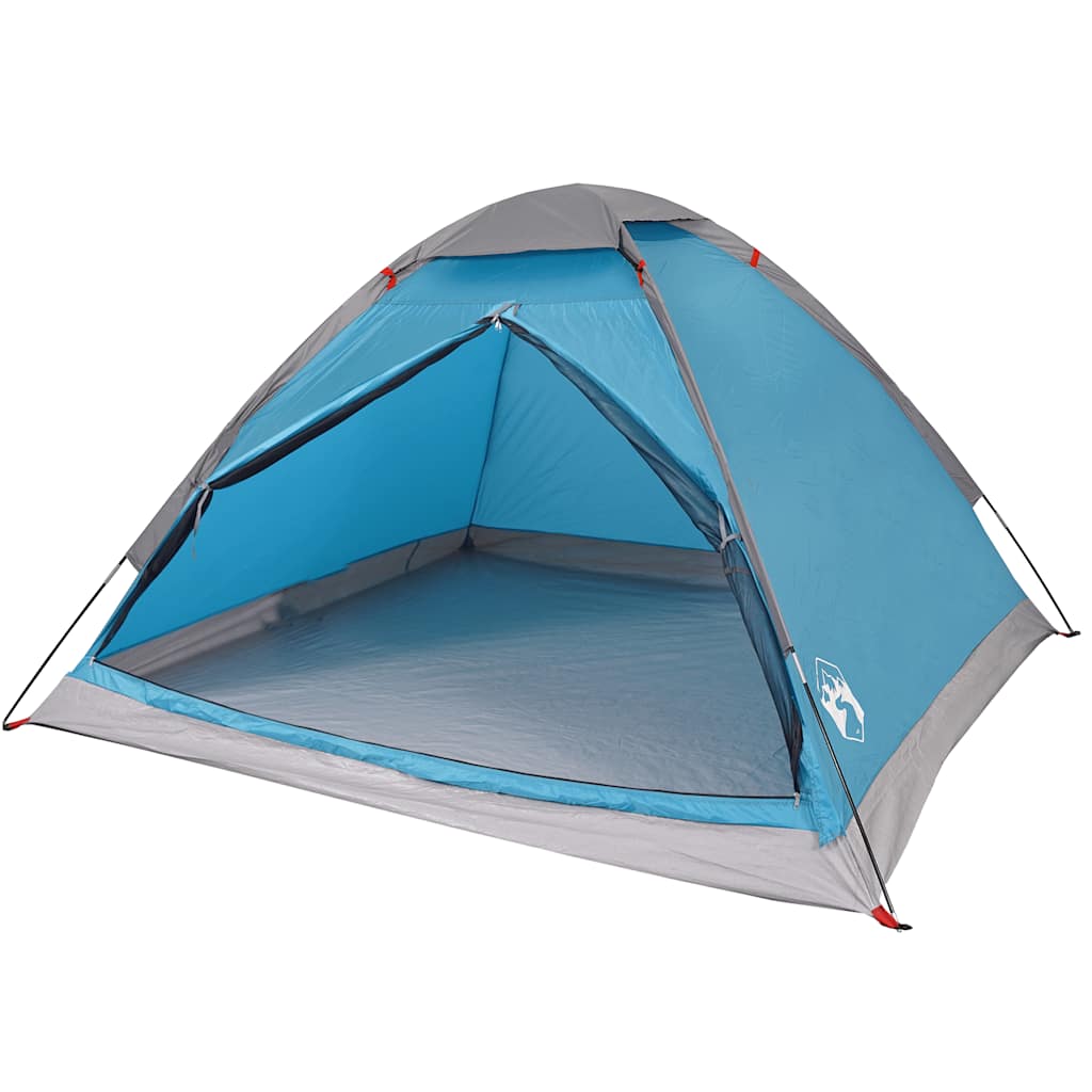 vidaXL Camping Tent Dome 4-Person Blue Waterproof - 43998