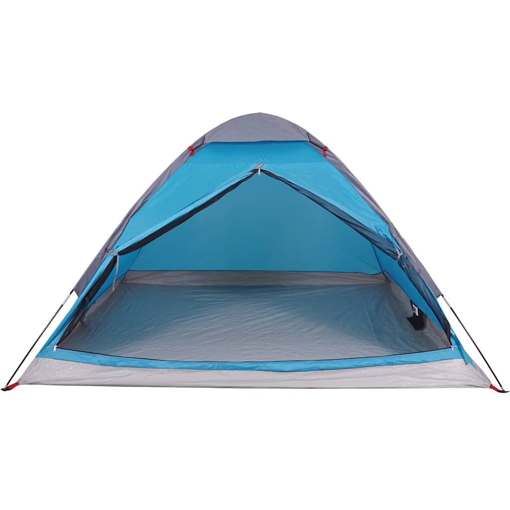 vidaXL Camping Tent Dome 4-Person Blue Waterproof - 43998