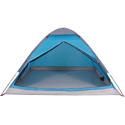 vidaXL Camping Tent Dome 4-Person Blue Waterproof - 43998