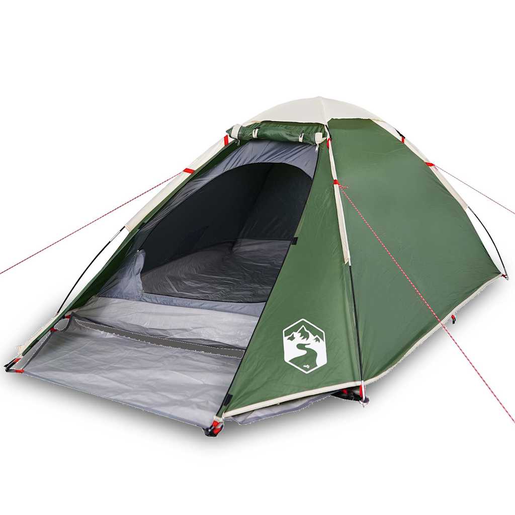 vidaXL Camping Tent Dome 2-Person Green Waterproof - 44004