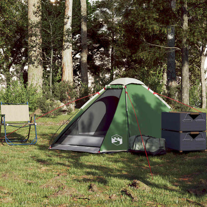 vidaXL Camping Tent Dome 2-Person Green Waterproof - 44004