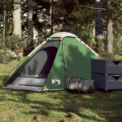vidaXL Camping Tent Dome 2-Person Green Waterproof - 44004