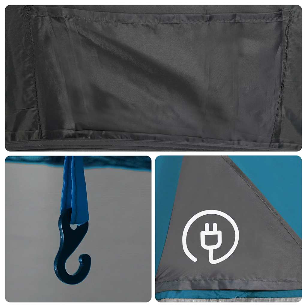 vidaXL Camping Tent Dome 2-Person Blue Waterproof - 44005