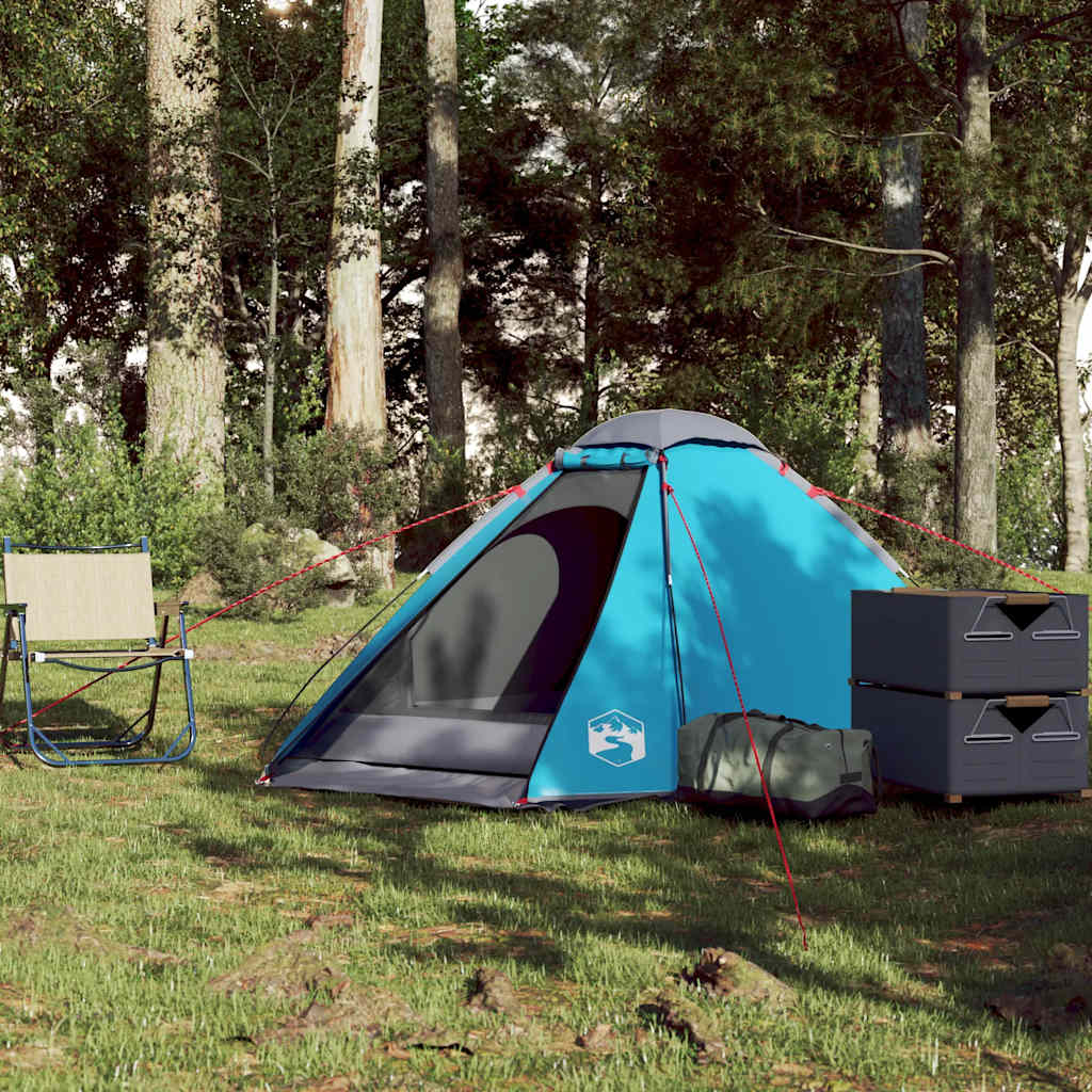 vidaXL Camping Tent Dome 2-Person Blue Waterproof - 44005