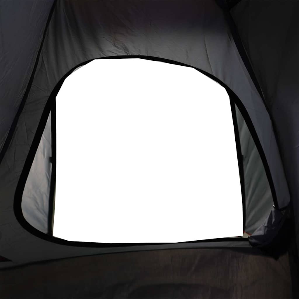 vidaXL Camping Tent Dome 2-Person Grey and Orange Waterproof - 44012