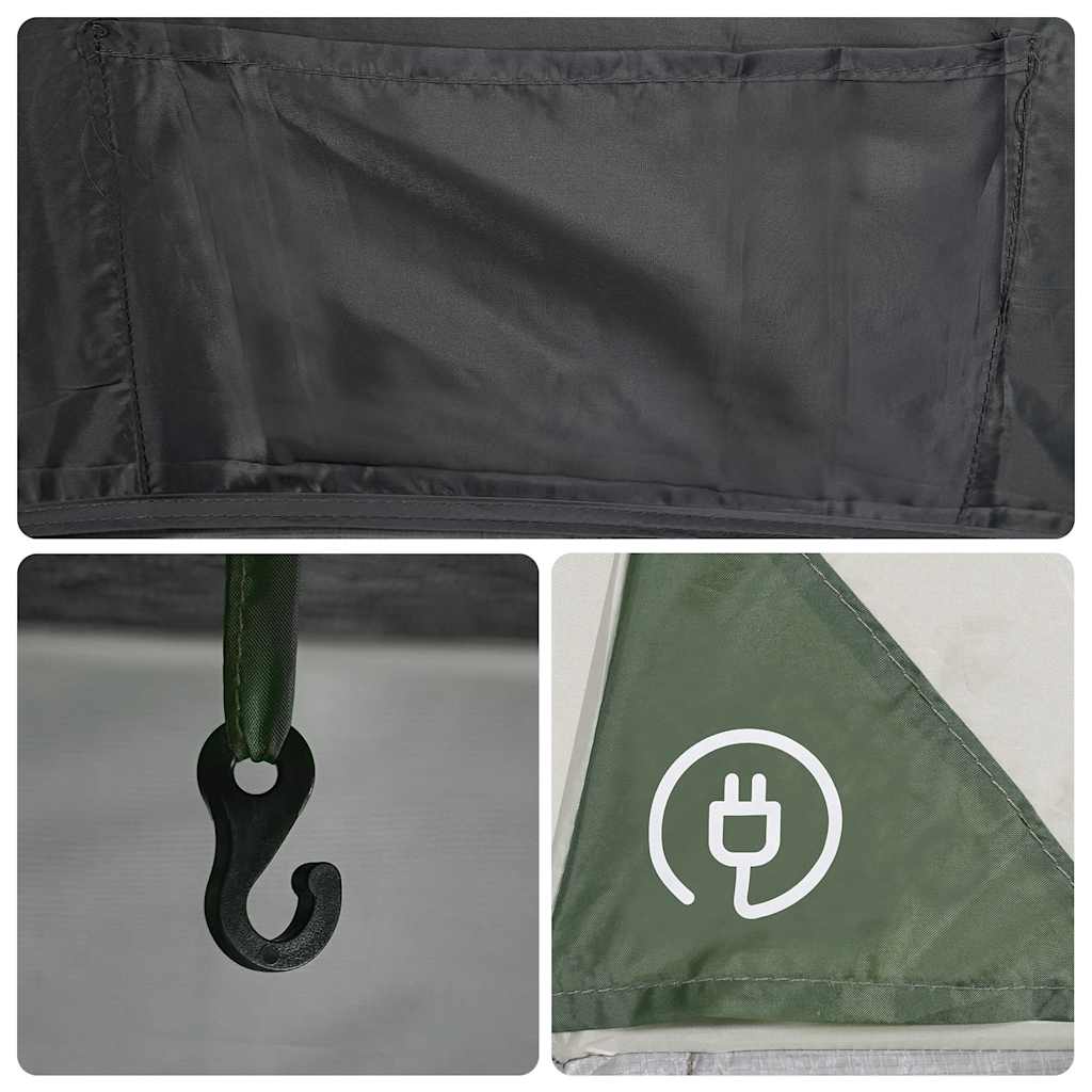 vidaXL Camping Tent Dome 4-Person Green Waterproof - 44023