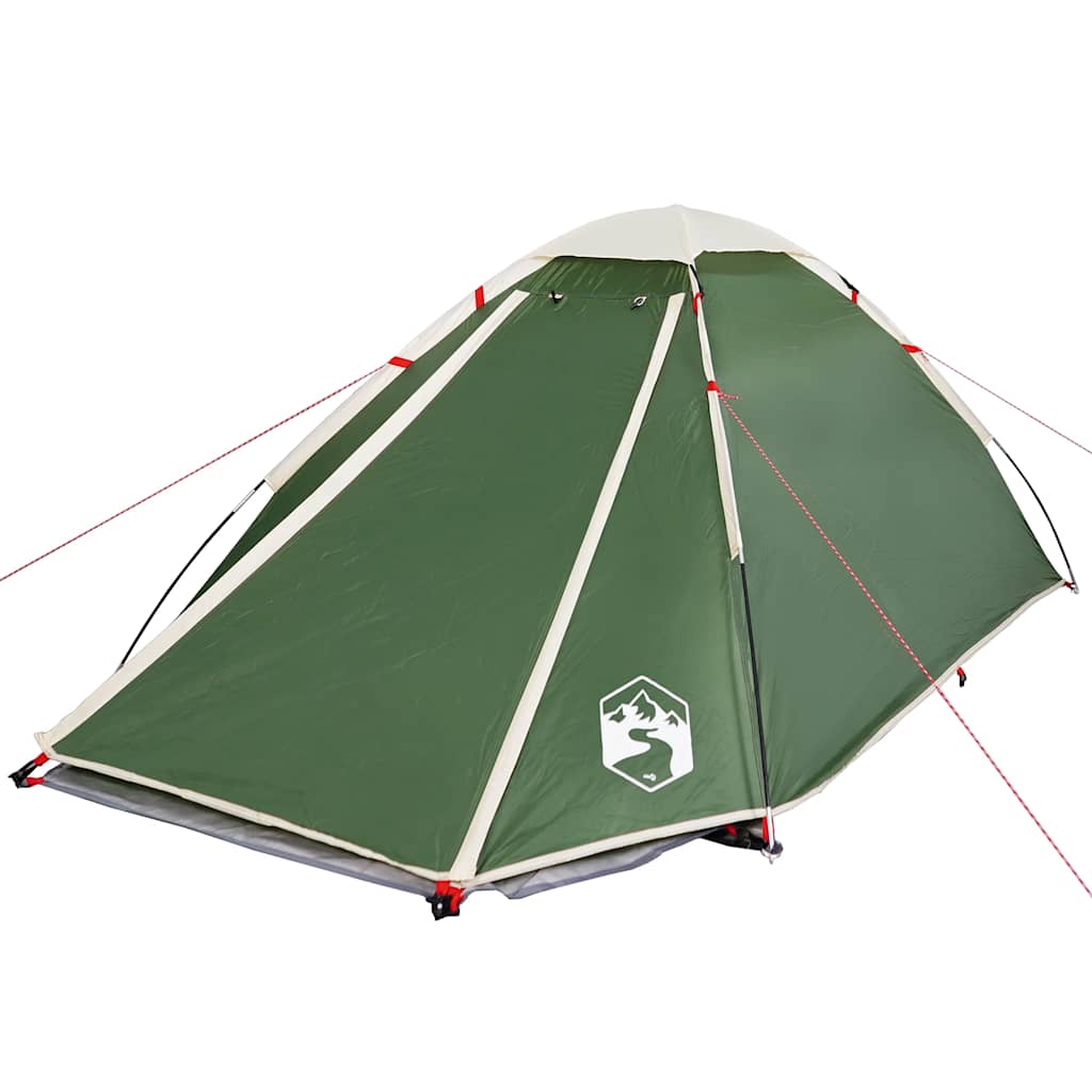 vidaXL Camping Tent Dome 4-Person Green Waterproof - 44023