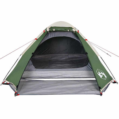 vidaXL Camping Tent Dome 4-Person Green Waterproof - 44023