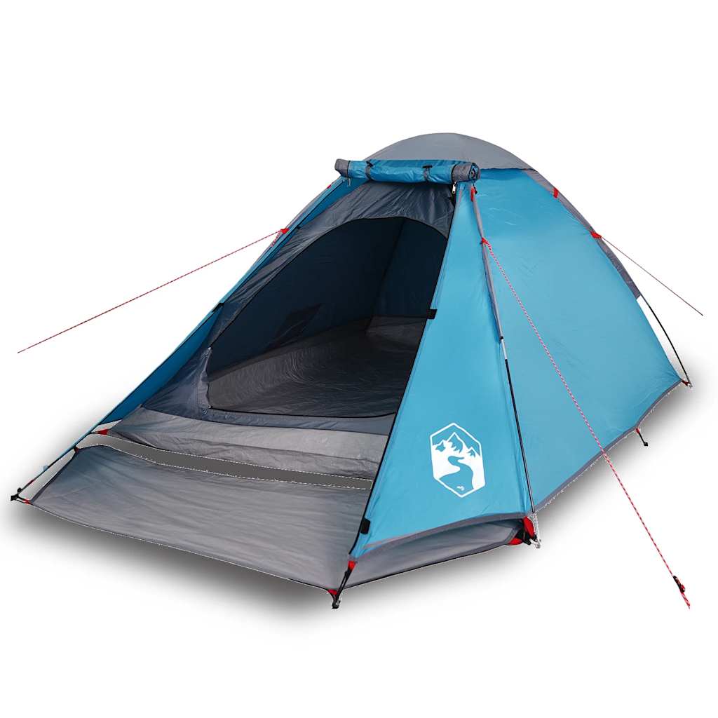 vidaXL Camping Tent Dome 4-Person Blue Waterproof - 44034