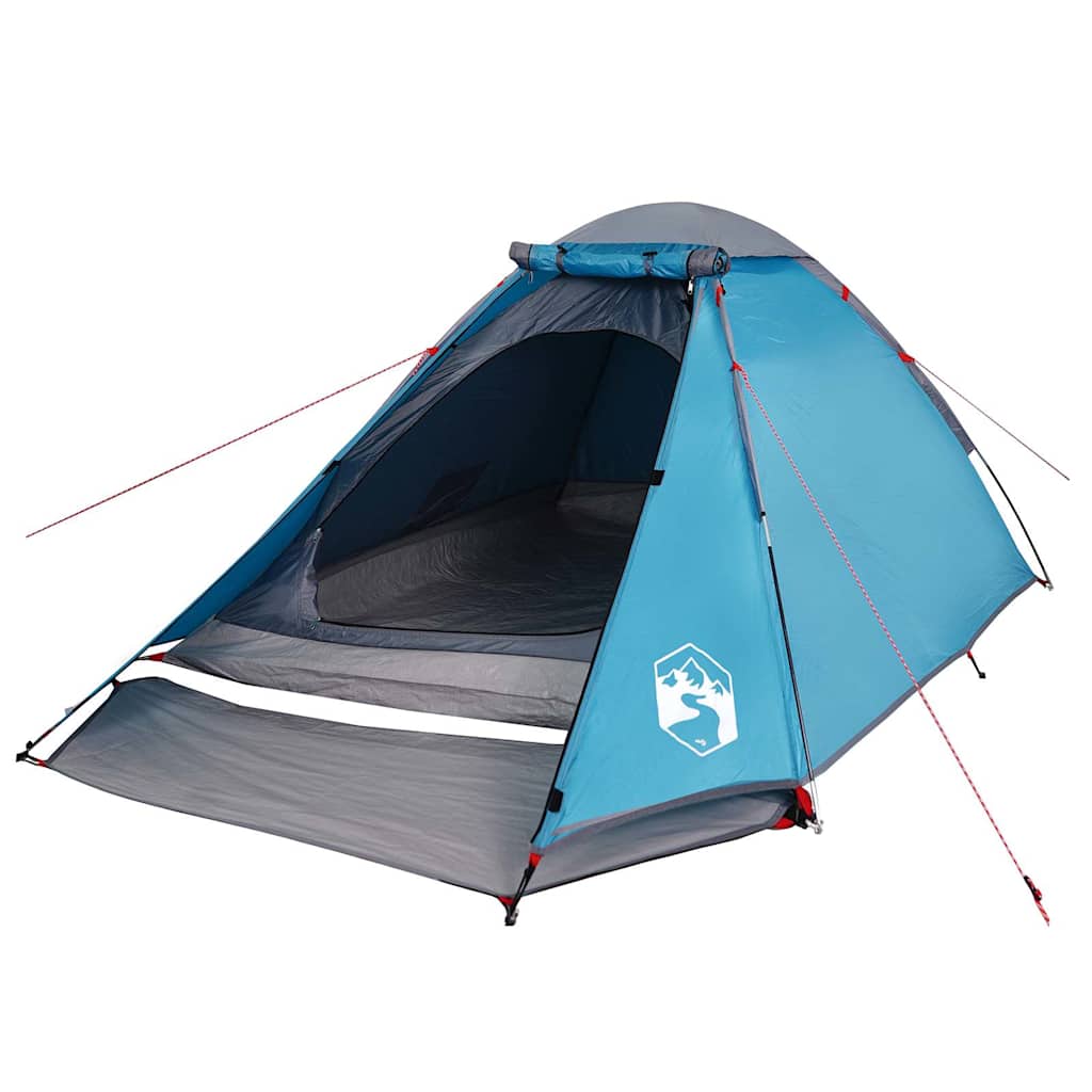 vidaXL Camping Tent Dome 4-Person Blue Waterproof - 44034