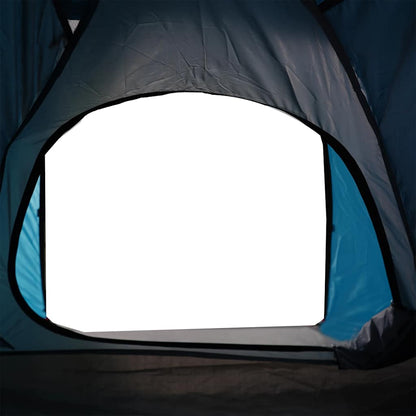 vidaXL Camping Tent Dome 4-Person Blue Waterproof - 44034