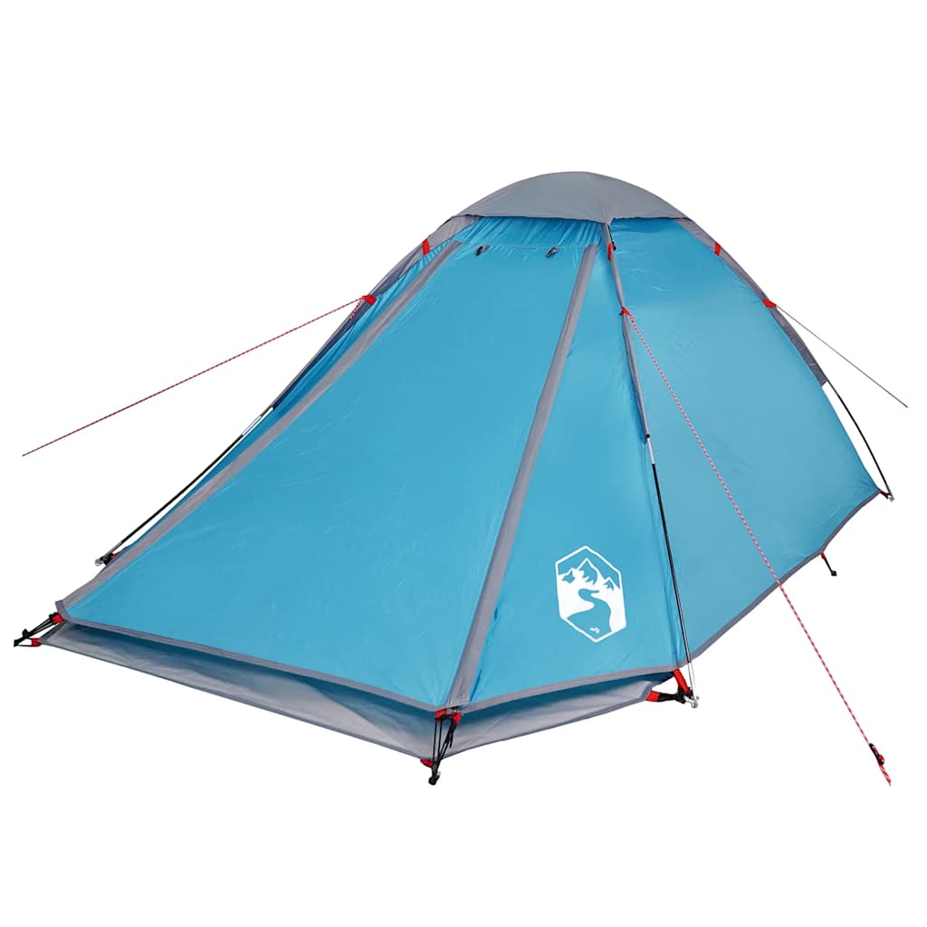 vidaXL Camping Tent Dome 4-Person Blue Waterproof - 44034