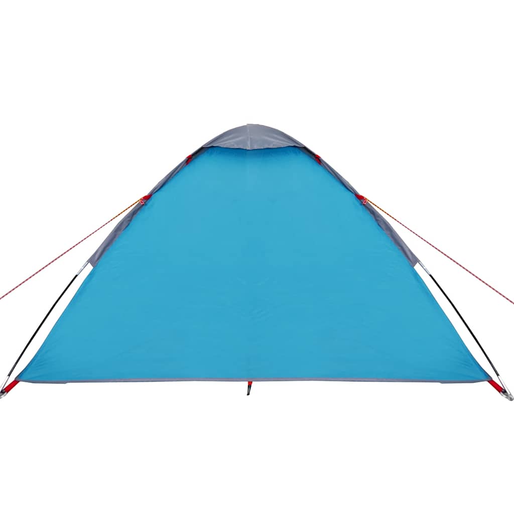vidaXL Camping Tent Dome 4-Person Blue Waterproof - 44034