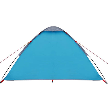 vidaXL Camping Tent Dome 4-Person Blue Waterproof - 44034