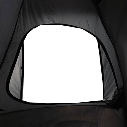 vidaXL Camping Tent Dome 4-Person Grey and Orange Waterproof - 44047