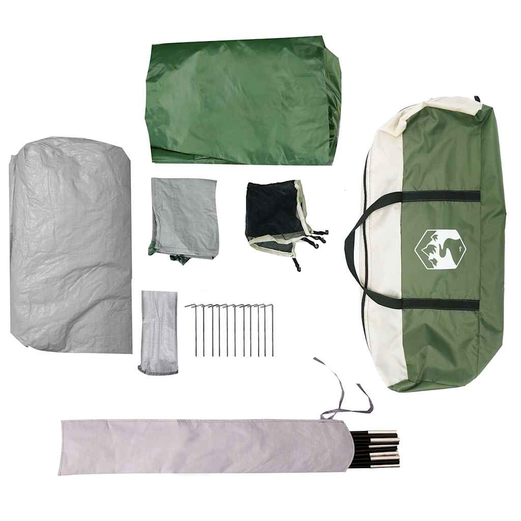 vidaXL Camping Tent Dome 2-Person Green Waterproof - 44058