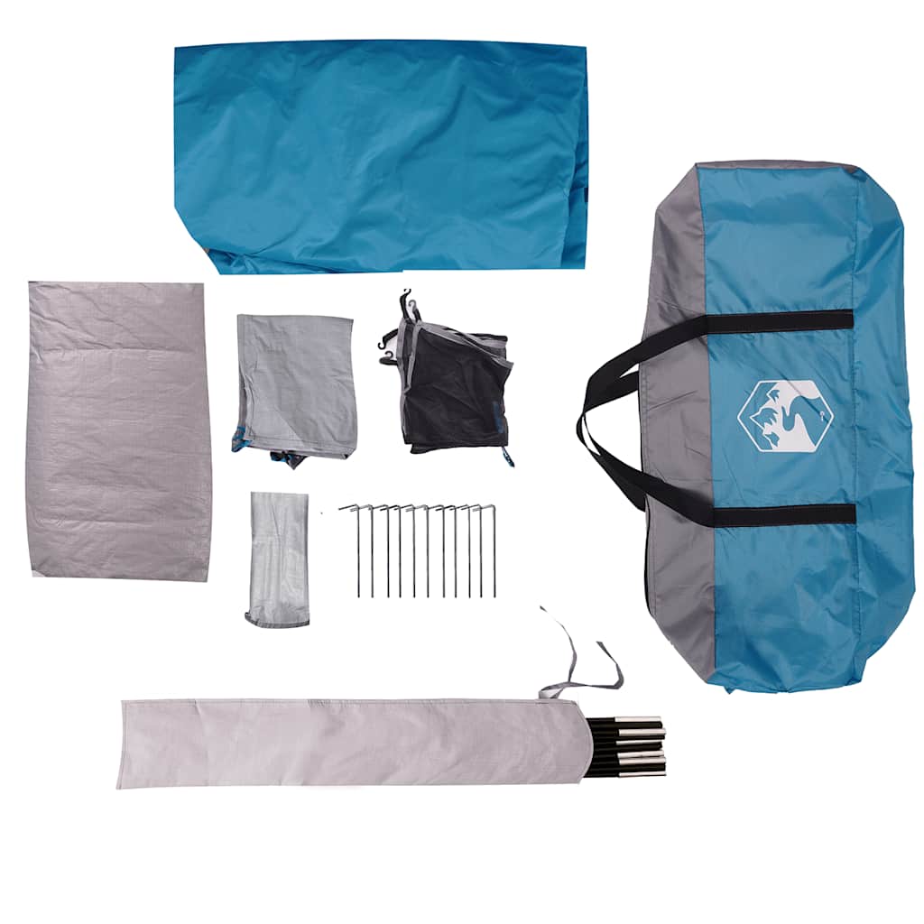 vidaXL Camping Tent Dome 2-Person Blue Waterproof - 44067