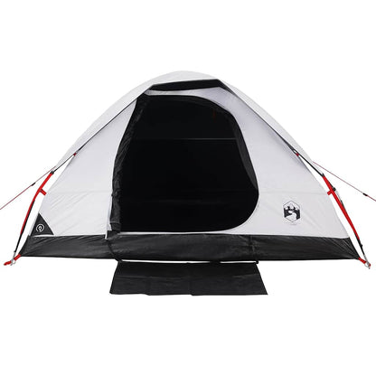 vidaXL Camping Tent Dome 2-Person White Blackout Fabric Waterproof - 44079