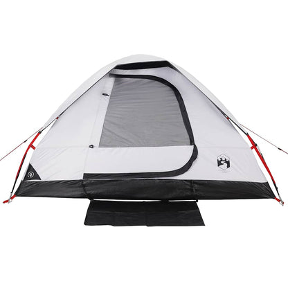vidaXL Camping Tent Dome 2-Person White Blackout Fabric Waterproof - 44079