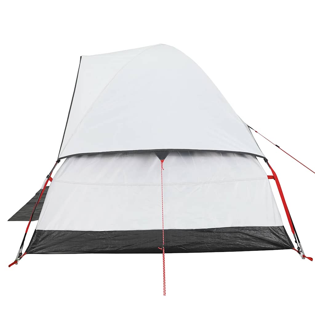 vidaXL Camping Tent Dome 2-Person White Blackout Fabric Waterproof - 44079