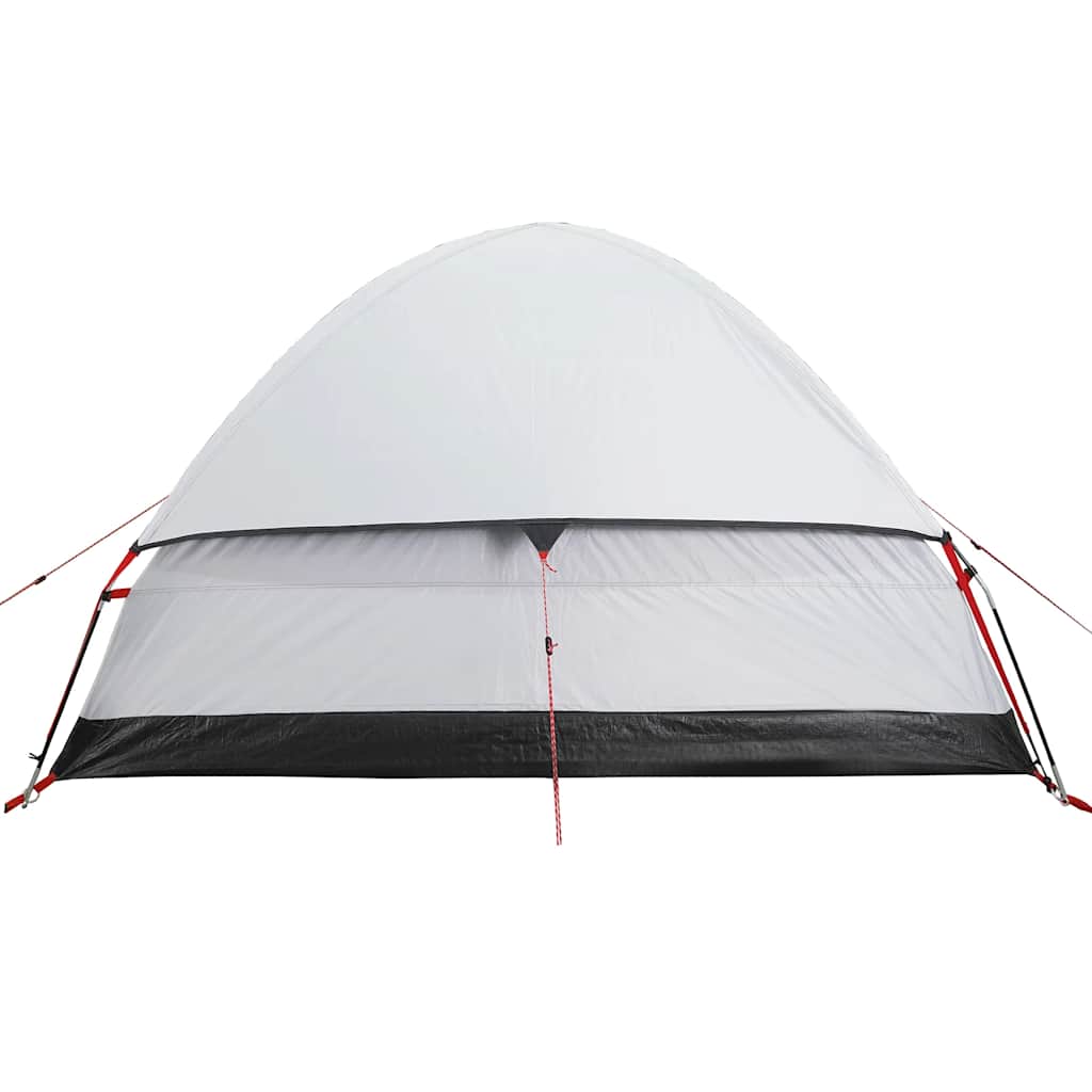 vidaXL Camping Tent Dome 2-Person White Blackout Fabric Waterproof - 44079