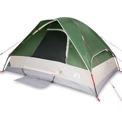 vidaXL Camping Tent Dome 4-Person Green Waterproof - 44080