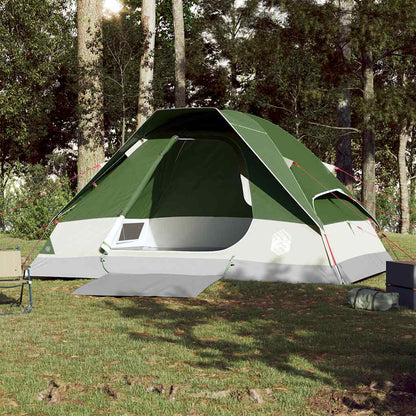 vidaXL Camping Tent Dome 4-Person Green Waterproof - 44080