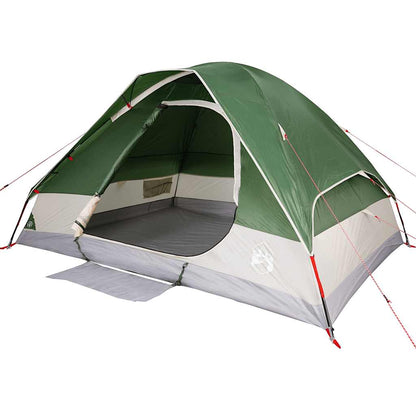 vidaXL Camping Tent Dome 4-Person Green Waterproof - 44080