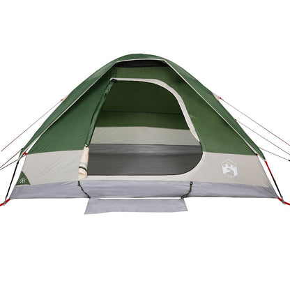 vidaXL Camping Tent Dome 4-Person Green Waterproof - 44080