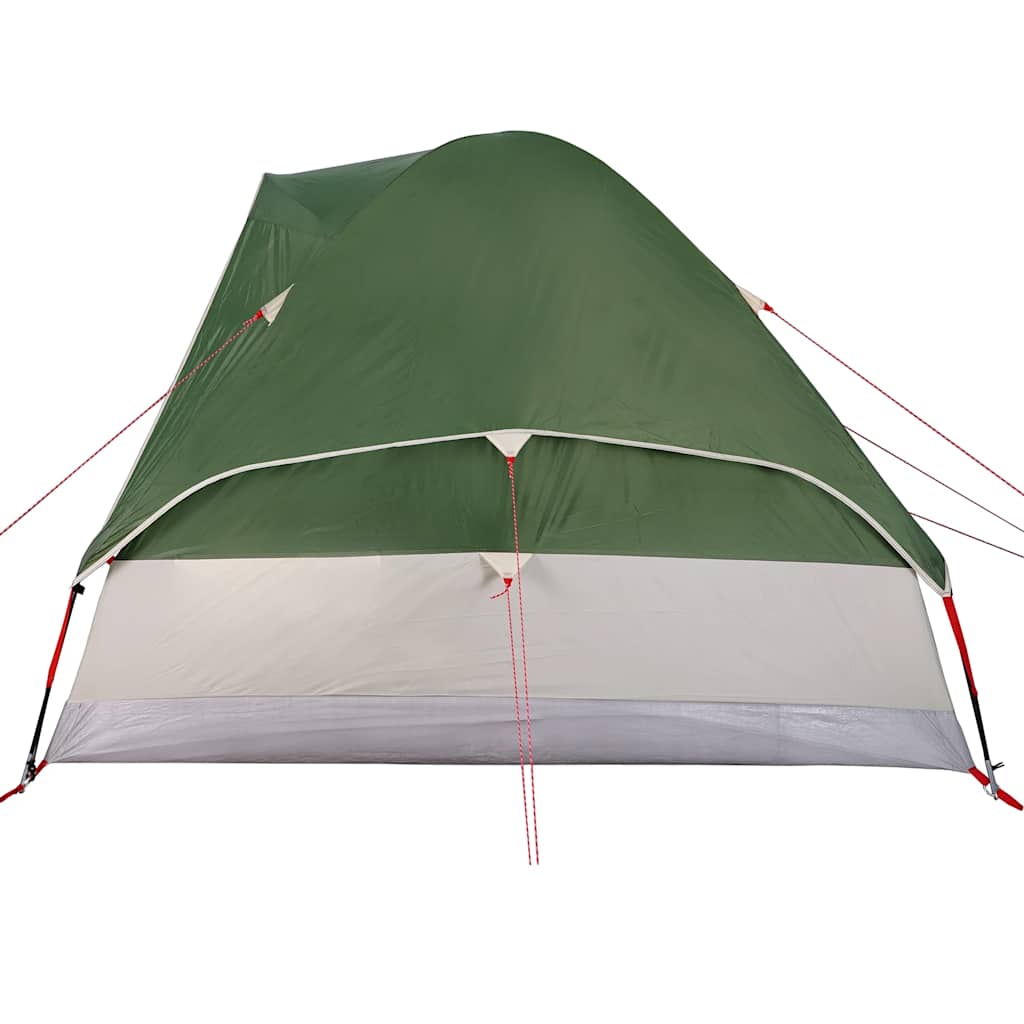 vidaXL Camping Tent Dome 4-Person Green Waterproof - 44080