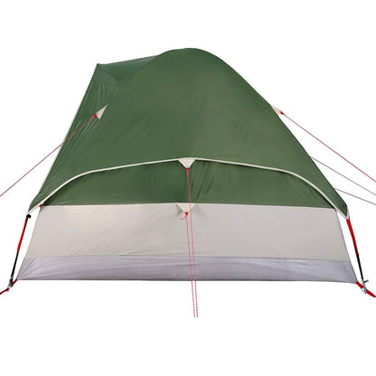 vidaXL Camping Tent Dome 4-Person Green Waterproof - 44080