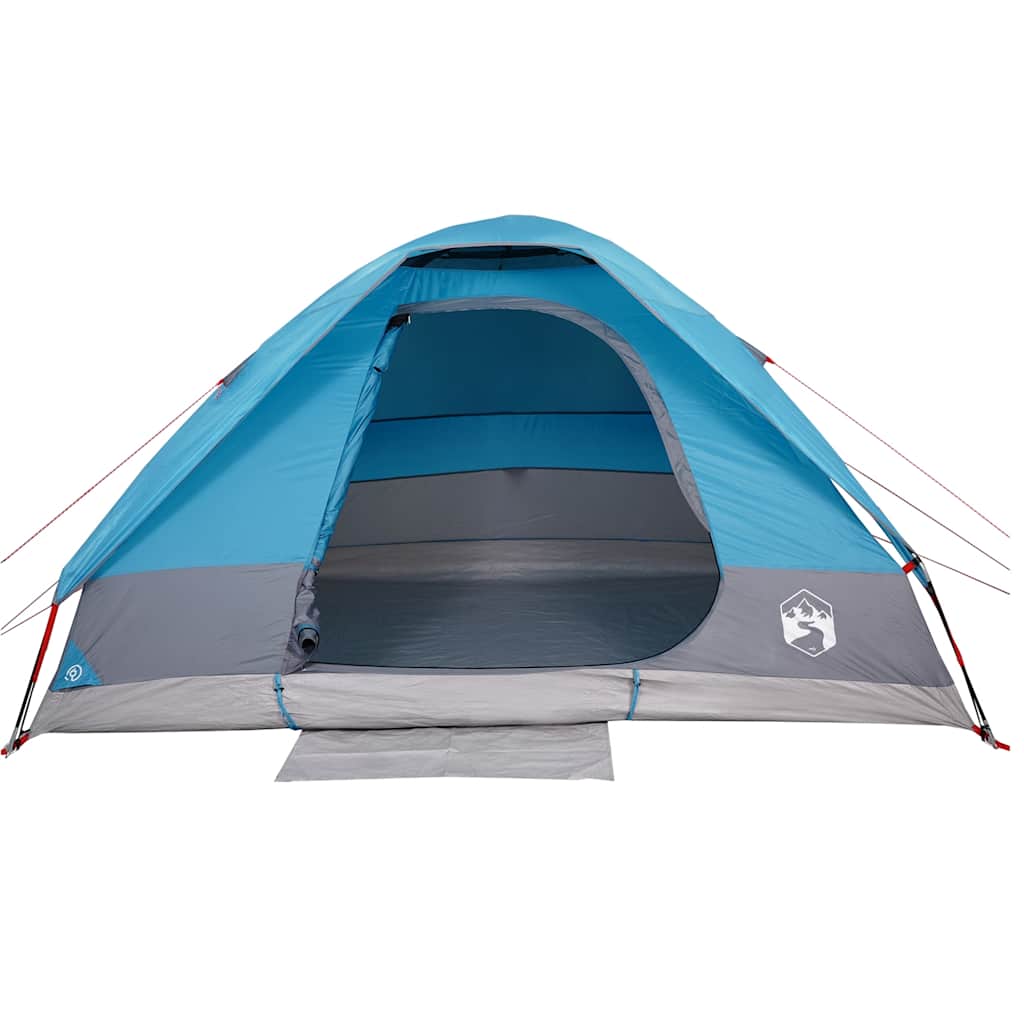 vidaXL Camping Tent Dome 4-Person Blue Waterproof - 44091