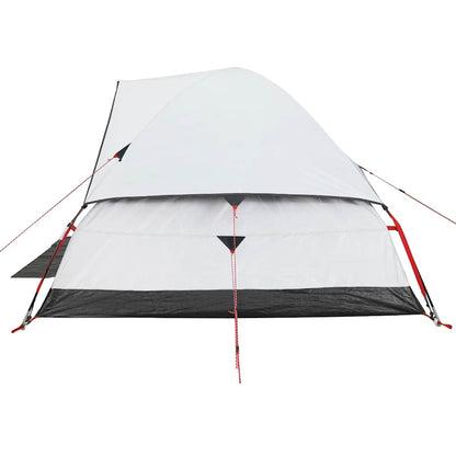 vidaXL Camping Tent Dome 4-Person White Blackout Fabric Waterproof - 44106