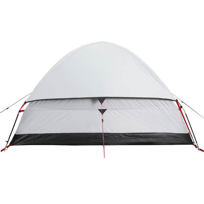 vidaXL Camping Tent Dome 4-Person White Blackout Fabric Waterproof - 44106