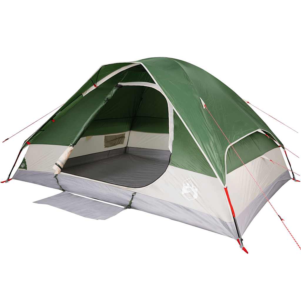 vidaXL Family Tent Dome 6-Person Green Waterproof - 44119
