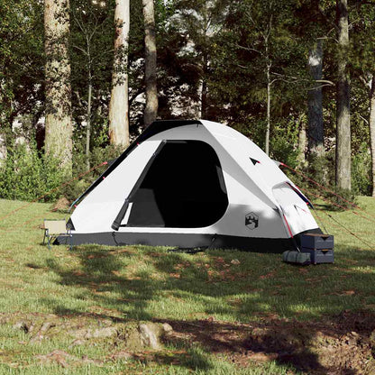 vidaXL Family Tent Dome 6-Person White Blackout Fabric Waterproof - 44124