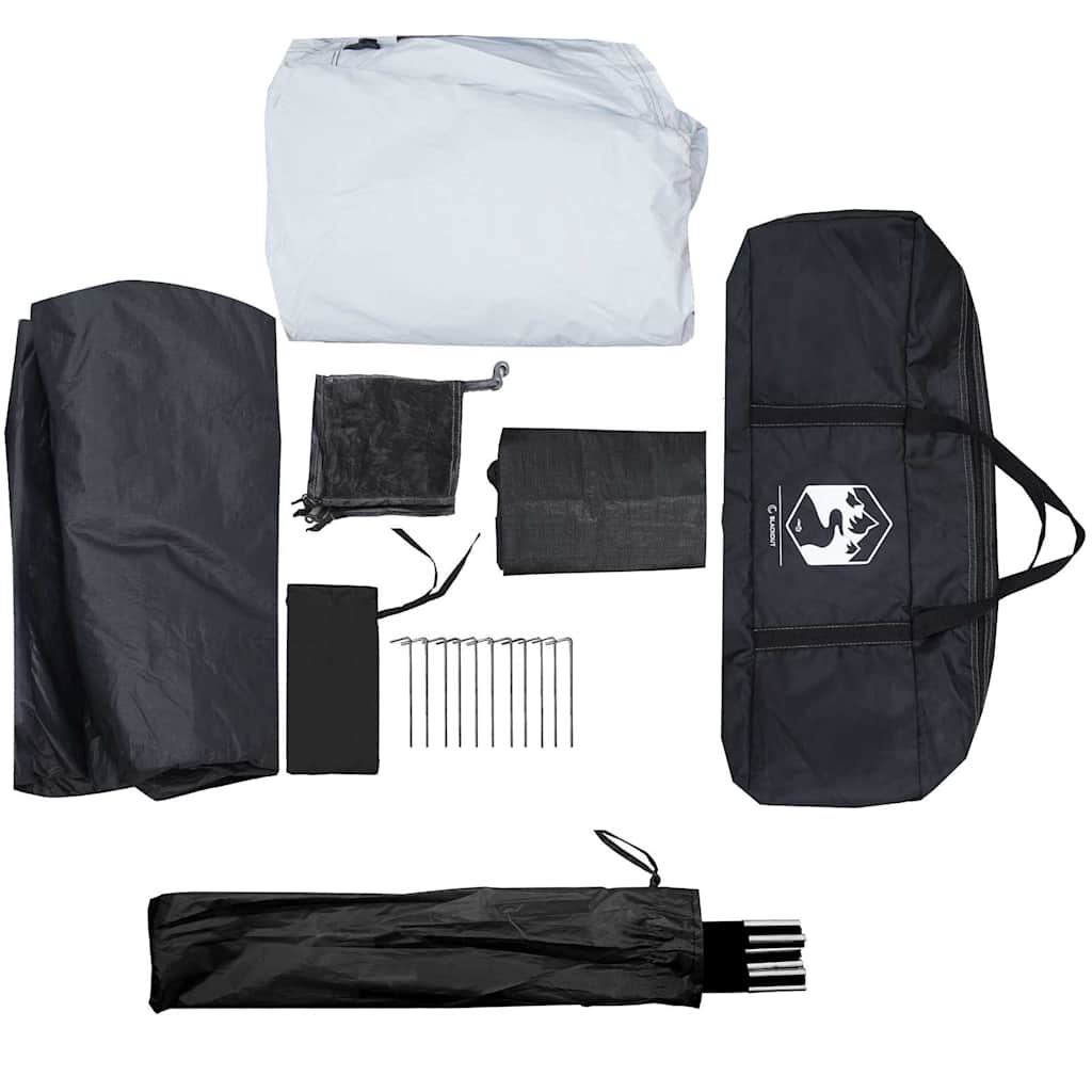 vidaXL Family Tent Dome 6-Person White Blackout Fabric Waterproof - 44124